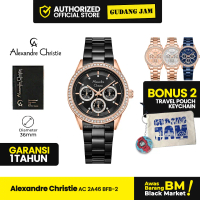 Alexandre Christie Wanita Jam Tangan AC 2A46 BFB-2 Stainless Steel Strap