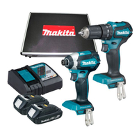 MAKITA 牧田 18V 雙機組 DLX2198AX1 DHP483 充電式震動起子電鑽 DTD153 充電式