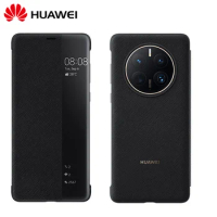 Huawei Mate 50 Pro Smart Window Cover Flip Case Skin Sleep Auto Wake PU Leather Cases Compatible Huawei Mate 50 Mate50Pro Casing