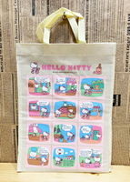 【震撼精品百貨】凱蒂貓_Hello Kitty~日本SANRIO三麗鷗KITTY布面購物提袋-購物*16727