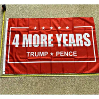 Donald Trump 2020 Flag FREE SHIPPING 4 More Years Trump Pence Red 3x5' New President sign 3x5' yhx0182