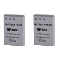 2Pcs 750mAh NP-900 NP900 NP 900 Replacement Battery for KONICA MINOLTA DiMAGE E40 E50 ACER CS 6531-N CS-5530 AOSTA DA 4092 5091