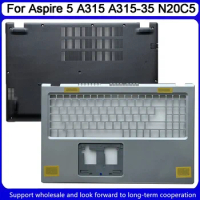 New For Acer Aspire 5 A315 A315-35 N20C5 Bottom Base Cover Upper Palmrest Cover AP3A9000400 AP3A9000300