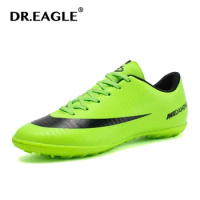 DREAGLE Indoor Turf Cheap Soccer Shoe Crampons Boys Children Boots Centipede Football Training Shoes For Man Sport Sneaker