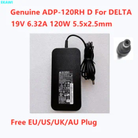 Genuine DELTA ADP-120RH D 19V 6.32A 120W 5.5x2.5mm FSP120-ABBN3 AC Adapter For INTEL NUC Laptop Power Supply Charger