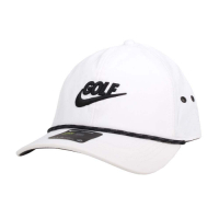 NIKE GOLF 高爾夫運動帽-復古 帽子 防曬 遮陽 鴨舌帽 BV8229-100 白黑