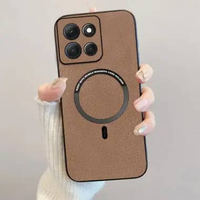 Case Compatible Motorola G67 Power 5G / G57 Power 5G Softcase Magnetic Luxury Leather Magsafe Motoro