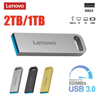ใหม่ Lenovo 2TB USB Flash Drive USB 3.0ไดรฟ์ปากกากันน้ำ Pendrive 1TB Flash Disk Memoria Usb สำหรับ Ps4 PS5 Gaming จัดส่งฟรี