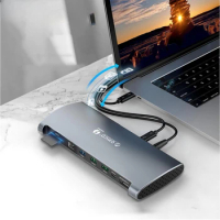 ORICO TB3-S1 Thunderbolt 3 Dock USB Type C HUB to DP USB 3.0 Adapter RJ45 SD4.0 USB-C Converter 40Gbps For MacBook