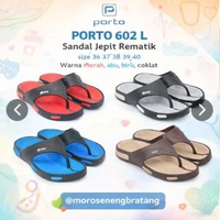 PORTO 602 L sandal jepit pria wanita rematik size 36 37 38 39 40 sandal kesehatan 39