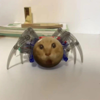 Mainan Elektronik, Kecil, Menampilkan Emotikon Kucing, Robot Labah-labah Elektrik Lucu, Pek Emoji Ju