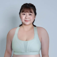 【EASY SHOP】RUN-大罩杯美背防震無鋼圈運動內衣(灰-奧黛莉集團)