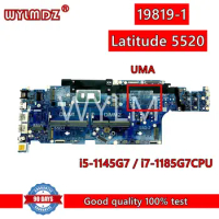 19819-1 With i5-1145G7/i7-1185G7CPU Mainboard For Dell Latitude 5520 Laptop Motherboard CN 0DPC2R 0G60M3 100% Tested Working