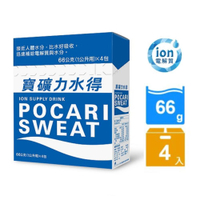 冷飲【史代新文具】寶礦力水得 粉末包-原味66gX4入/盒(共1盒)