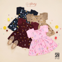 PLIVY Dress Bayi Perempuan Agnia Bahan Katun Combed 30S Rayon 0-24 Bulan