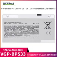 BK-Dbest 3760mah Laptop Battery For SONY VAIO SVT-14 SVT-15 T14 T15 BPS33 SVT1511M1E SVT14126CXS VGP-BPS33