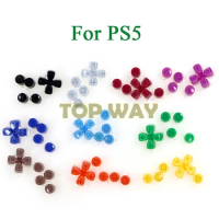 50sets For Playstation 5 PS5 Controller Plastic Crystal Buttons Game Controller ABXY D-Pad Direction Key Kit