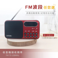 【KINYO】大容量讀卡收音機 (RA-5516)