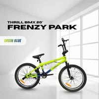 SEPEDA BMX THRILL FRENZY PARK SEPEDA FREESTYLE ANAK REMAJA DEWASA 20 INCH GREEN BLUE
