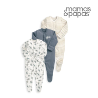 【Mamas &amp; Papas】星際航班尖峰-連身衣3件組(4種尺寸可選)