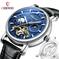CHENXI Hollow Men Wristwatch Automatic Mechanical Military Sport Original Male Clock Top Brand Luxury Tourbillon Watch Gift 8872