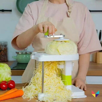 爆款切菜器俄羅斯廚房家用手搖式切絲切片器 日式包菜刨絲機「限時特惠」