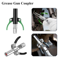 High Pressure Dual Handle Grease Gun Coupler Grease Gun Coupler for Automobiles,Ships,Farm Machinery Repair Accessories Lubric