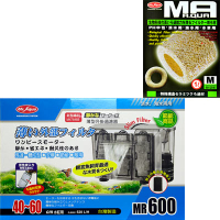 《Mr.Aqua》外掛式薄型過濾器600+生物科技陶瓷環 1L/M號