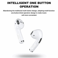 Pro4 Wireless Headphones with Mic Touch Control Earbuds Stereo Hifi Wireless Bluetooth Headset Waterproof Bluetooth Earphones