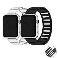 Stainless steel Link strap For Apple watch band 44mm 40mm 38mm 42mm Metal band Metal strap Bracelet for iWatch seires 6 SE 5 4 3