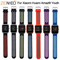Sport Silicone For Amazfit Bip Strap Watchband for Xiaomi Huami Amazfit Band Bracelet For Huami Amazfit Bip Bit Wrist Strap 20mm