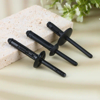 Kẹp Đinh Tán Nhựa Màu Đen, Bộ 10 Cái, Giữ Đinh Tán Mù, Đầu Phá, Đinh Tán Đinh Tán Mù Mandrel, Phụ Ki