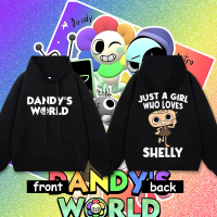 💥 NEW ! ! !  เด็ก ๆ เสื้อฮู้ดแขนยาว Dandy's World ผ้าCotton Kid's Game Hoodie #DW08
