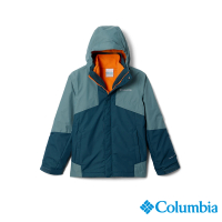 Columbia 哥倫比亞 男童-Bugaboo™防水鋁點保暖兩件式外套-孔雀藍(UWB10370PC/HF)