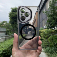 Ốp Lưng Huawei Honor 400 Pro, TPU Mềm, Trong Suốt, Ốp Lưng Bảo Vệ Ống Kính Từ Tính, Thời Trang, Ốp Đ