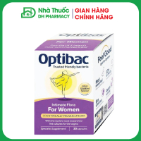 Viên uống Optibac Intimate Flora For Women bổ sung lợi khuẩn hỗ trợ sức khỏe nữ giới (30 viên)