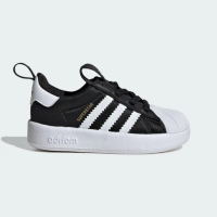【adidas 愛迪達】運動鞋 童鞋 中童 兒童 三葉草 ADIFOM SUPERSTAR 360 C 黑白 IH3503