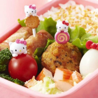 KITTY食物叉  Hello Kitty 兒童食物叉 食物叉 便當簽 DIY  叉子 Hello Kitty 兒童食物叉 食物叉 便當簽 DIY