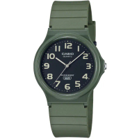【CASIO 卡西歐】卡西歐薄型石英錶-綠(MQ-24UC-3B)