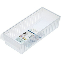 小禮堂 INOMATA 日本製 長型冰箱收納盒 (0367透明)