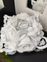 Bekas Cincin Hantaran BC06 Single Cincin Gubahan Ring Box - Size 16cm x 16cm x 13cm