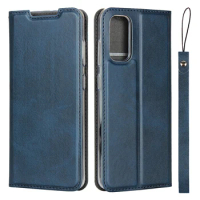 Premium Leather Case for Samsung Galaxy S20+ Ultra S20 FE Ultra-Thin Retro Flip Case Magnetic adsorption cover + 1 Lanyard