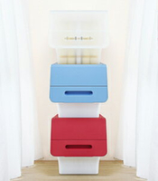 [Keyway聯府] 鄉村直取式整理箱(透明/藍/紅) 收納箱 置物箱 30L 前開式收納箱 衣物箱 HB30/HB31/HB32【139百貨】