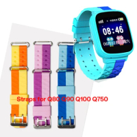18mm Width Straps Kids Smart Watch Silicone Belts with Ears for Children's Watch Q80 Q90 Q100 Q750 ремешок для детских часов