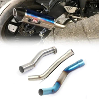 ZX6R ZX 10R ZX10R High Quality Motorcycle Exhaust Middle Pipe Connection Pipe For Kawasaki ZX6R 2009-2021 ZX10R 2008-2017 Refit