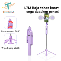 TOOREA B16 Selfie Stick Tripod Tongsis HP Holder 170CM HP Kamera DSLR Tongsis Dengan Multifungsi Blu