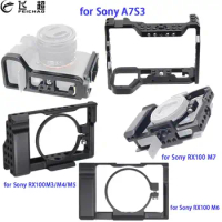 For Sony Alpha A7S3 Camera Cage A7SIII Rig Quick Release L Plate Hand Grip Bracket for RX100 RX100 M3 M4 M5 M6 M7 Stabilizer Rig