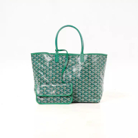 Goyard Tas GOYARD ST LOUIS GREEN TOTE BAG 100% ORIGINAL