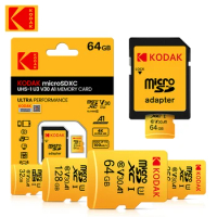 Kodak Best price U3 micro sd card 32GB 64GB 128GB SDXC/SDHC class 10 Flash Memory Card micro sd 32gb card Free shipping