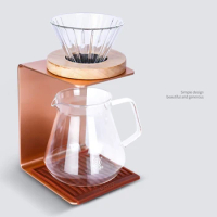 Hand-brewed Coffee Stand Drip Filter Cup Holder with Water Filter Pad Electronic Scale Filter Cup Holder Coffee Filter Tool